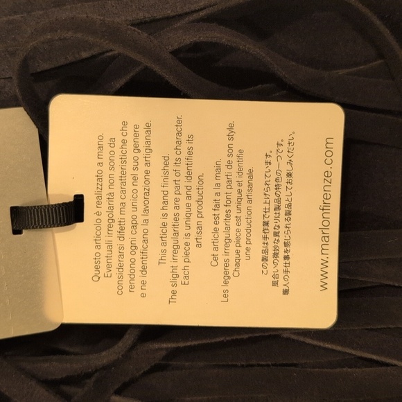 Marlon Black Fringe Tote Bag - Picture 5 of 5